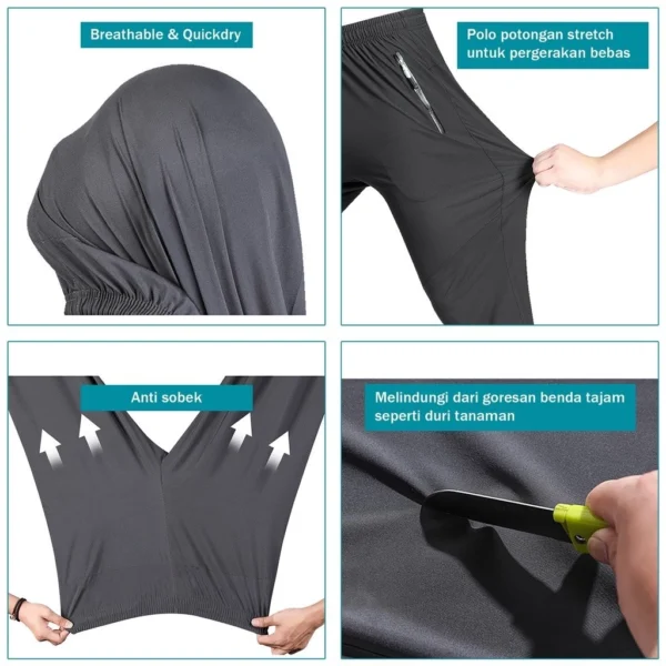 Elfs Active Running Pants - Celana Panjang Ringan Lari Jogging Marathon - Image 2