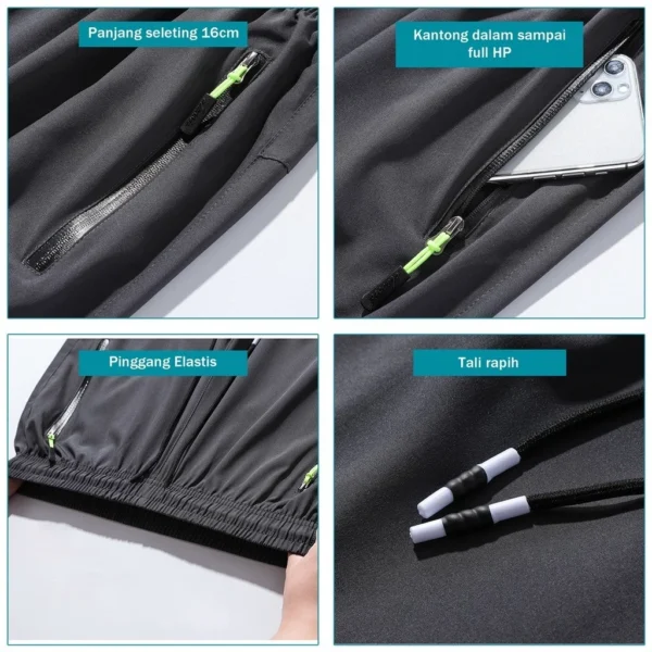 Elfs Active Running Pants - Celana Panjang Ringan Lari Jogging Marathon - Image 4