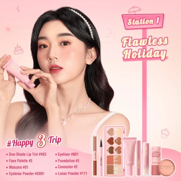 【Happy 3 Journey】PINKFLASH 3rd Anniversary 8PCS Makeup Sets Beauty Set Makeup kit Face Makeup - Image 4