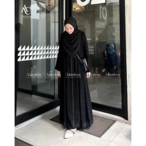 Alaydrus Collection Abaya Hitam Turkey Gamis Muslimah Jubah Umroh Dubai Turkey 857