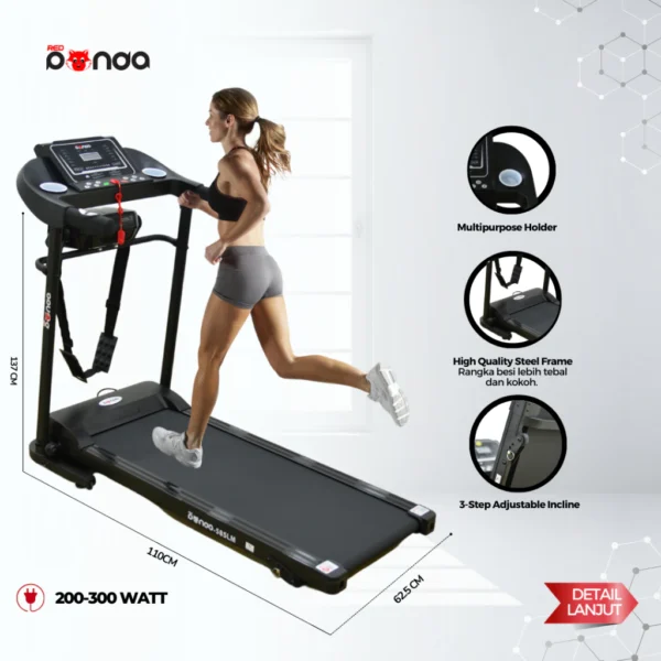 Motorized Treadmill Listrik Redpanda 585 L / 585 LM Massage Kokoh Kuat Multifungsi - Image 3