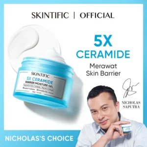 SKINTIFIC – 5X Ceramide Barrier Moisturizer Gel 30g | Cream Pemutih Wajah Calming Whitening Brightening Dark Spot Pelembab Wajah