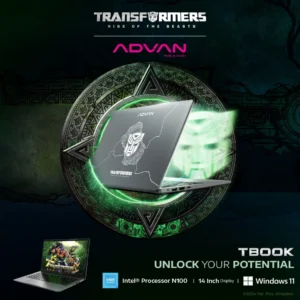 ADVAN Laptop TBook X Transformer | TbookN100 Intel N100 4Gb/128GB 14″ HD Free Windows 11