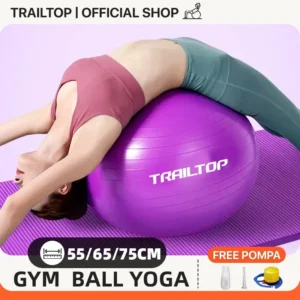 TrailTop Gym Ball Free Pompa Gym Ball Ibu Hamil 65/75cm Bola Yoga Alat Olahraga