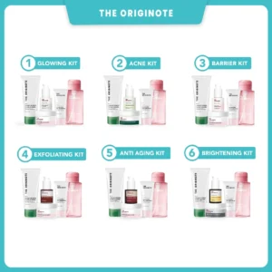 Spesial Bundle 5in1 The Originote Facial Cleanser Serum Micellar Water Moisturizer Sunscreen Gel : ACNE KIT, GLOWING KIT, BARRIER KIT,