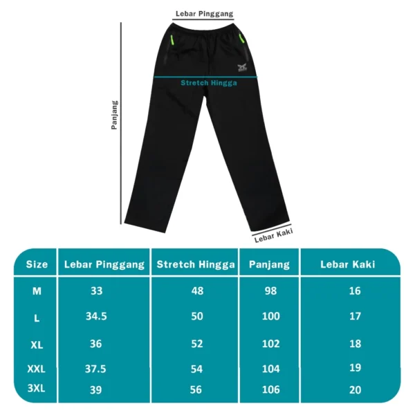Elfs Active Running Pants - Celana Panjang Ringan Lari Jogging Marathon - Image 6