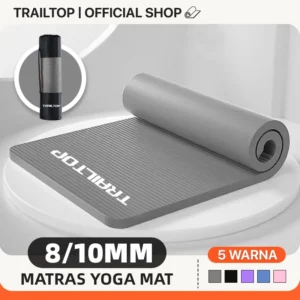 TrailTop Matras Olahraga NBR Yoga Mat Matras Yoga Anti Slip Karpet Olahraga Tebal 8/10mm