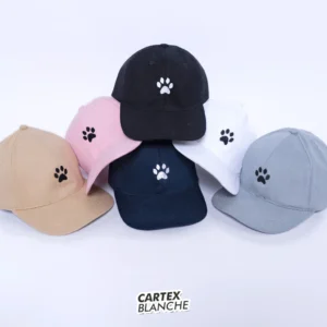 CARTEXBLANCHE – Little Paw Topi Baseball Cap Bordir Unisex Pria – Wanita