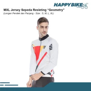 MXL Jersey Sepeda Geometry Baju Sepeda Lengan Panjang/Pendek Dengan Resleting