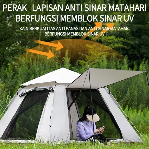 EBUY Tenda Camping Kapasitas 4-6 Orang Tenda Gunung Outdoor dan Indoor Tenda Otomatis - Image 8