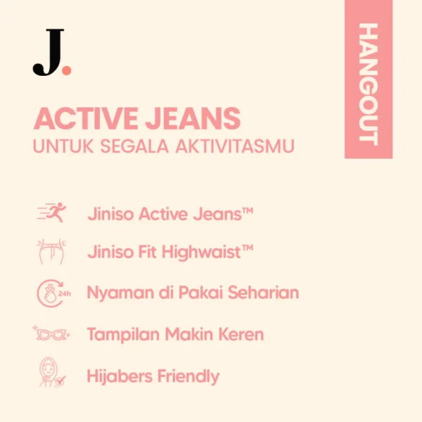 JINISO - Ultra Highwaist Cutbray Stretch Jeans HANGOUT - Image 2