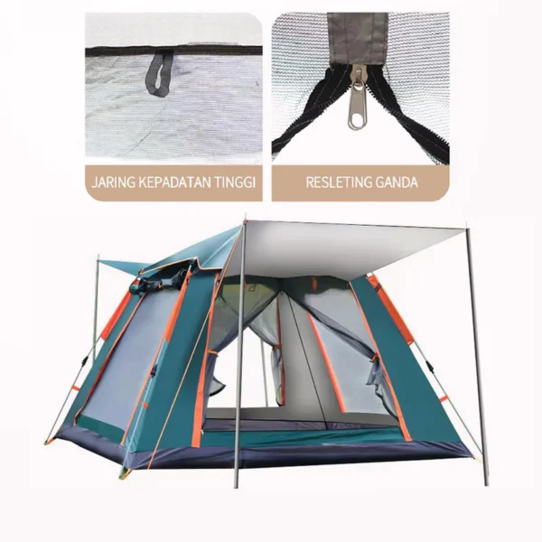 EBUY Tenda Camping Kapasitas 4-6 Orang Tenda Gunung Outdoor dan Indoor Tenda Otomatis - Image 4