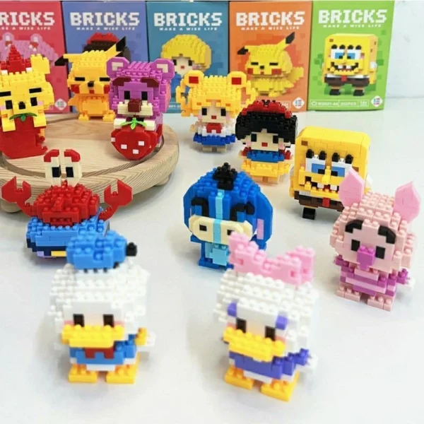 ZhengBo Mainan Bricks karakter kartun DIY Sanrio Mini Nano Block Puzzle Mainan Anak Perempuan - Image 7