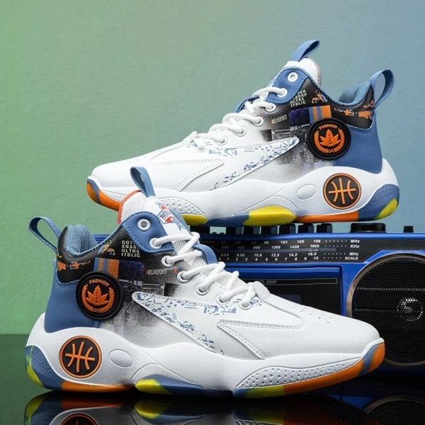 Leedoo Sepatu Basket Olahraga Lari Casual Fashion Kekinian Kasual Outdoor Shoes Sepatu Basket Pria Wanita MB101 - Image 2