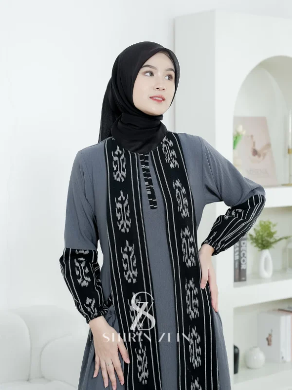 ShirinZein - Gamis Dress Alfinna Kondangan Terbaru Lebaran Wanita Busui & Wudhu Friendly - Image 3