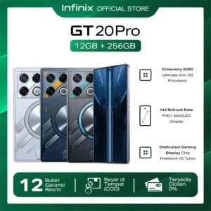 Infinix GT 20 Pro 5G 12/256GB – Up to 24GB Extended RAM – Dimensity 8200 Ultimate – 6.78″ Amoled FHD+ 144Hz – 108MP – NFC