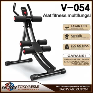 e-Buy Spinning Bike Olahraga Fitness Gym Yoga Roller Abdominal Latihan Perut SP54 / Crunches / Cardio 4 In 1