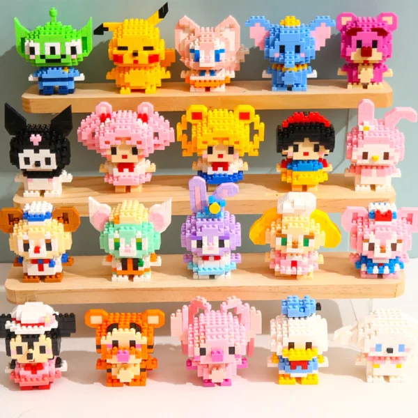 ZhengBo Mainan Bricks karakter kartun DIY Sanrio Mini Nano Block Puzzle Mainan Anak Perempuan - Image 6