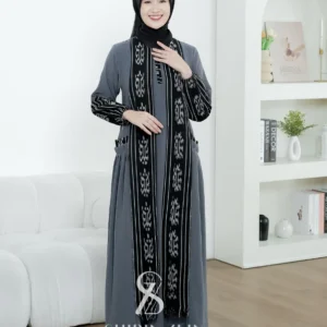 ShirinZein – Gamis Dress Alfinna Kondangan Terbaru Lebaran Wanita Busui & Wudhu Friendly