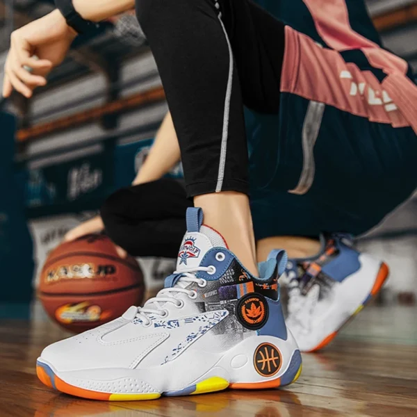 Leedoo Sepatu Basket Olahraga Lari Casual Fashion Kekinian Kasual Outdoor Shoes Sepatu Basket Pria Wanita MB101 - Image 5