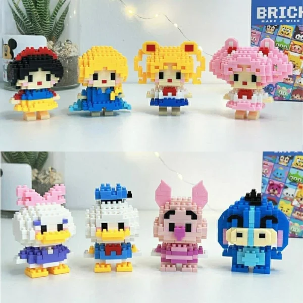 ZhengBo Mainan Bricks karakter kartun DIY Sanrio Mini Nano Block Puzzle Mainan Anak Perempuan - Image 2