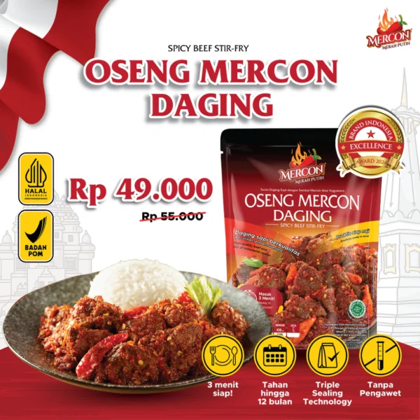 Mercon Merah Putih - Satuan || Oseng Mercon Daging - Image 9