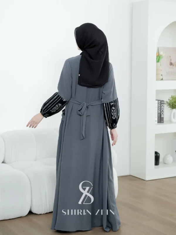 ShirinZein - Gamis Dress Alfinna Kondangan Terbaru Lebaran Wanita Busui & Wudhu Friendly - Image 8