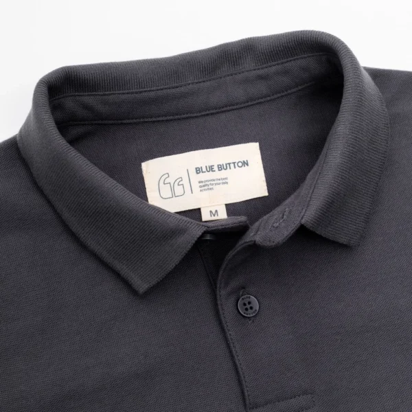 BlueButton Polo Shirt Dark Grey - Image 6