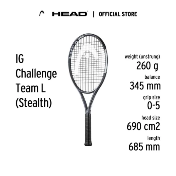 HEAD Racket IG Challenge SC20 2024 (Adult) FREE Cover Bag - Raket Tennis Include Senar - Image 8