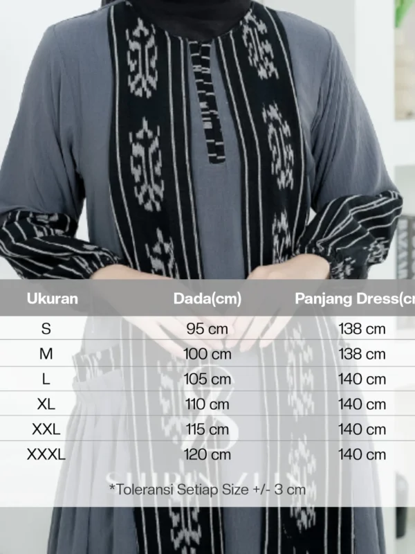 ShirinZein - Gamis Dress Alfinna Kondangan Terbaru Lebaran Wanita Busui & Wudhu Friendly - Image 9