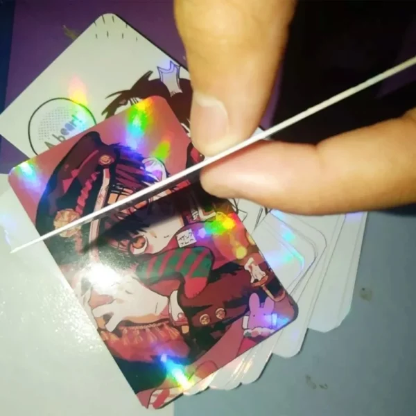 Cetak Photocard Hologram / Kpop Freebies / Cetak Lomocard / Postcard Hologram Rainbow / Bahan Tebal - Image 3