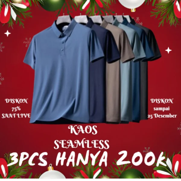 ORY KAOS POLO/KAOS SEAMLESS/KAOS NILON SPANDEX/KAOS OLAHRAGA/KAOS NATAL 1101