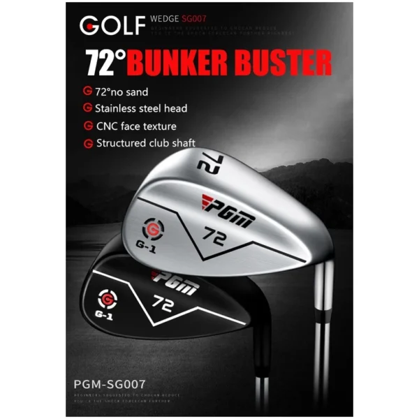PGM Stick Golf Sand Wedge Loft 72 Degree Club Silver Black Stik Golf - Image 4