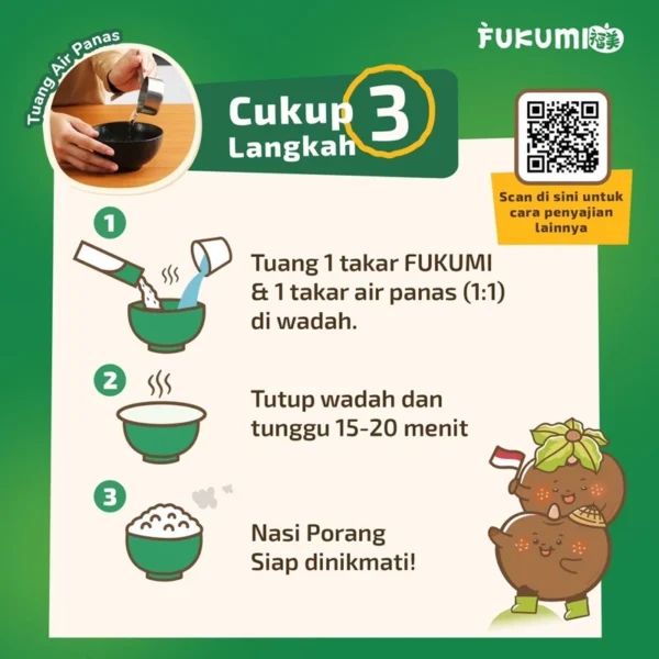 FUKUMI Beras Porang Pouch 1 Kg - Shirataki / Konjac Rice - Image 7