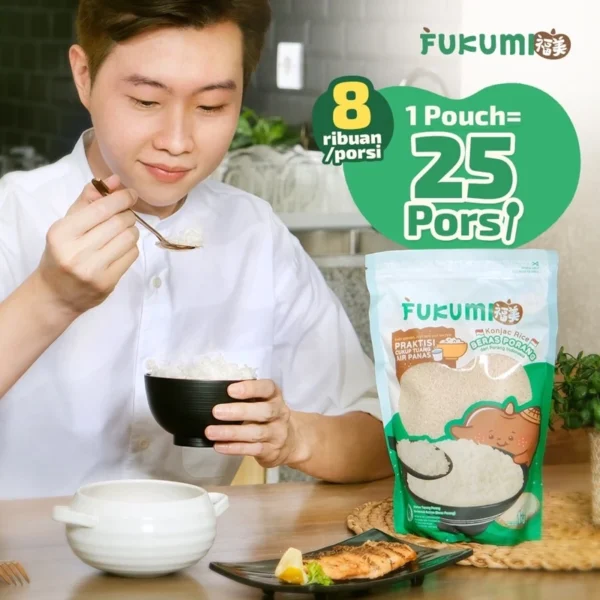 FUKUMI Beras Porang Pouch 1 Kg - Shirataki / Konjac Rice - Image 5