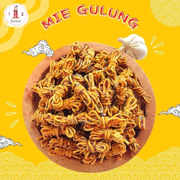 500GRAM MIE GULUNG CETAR DAUN JERUK