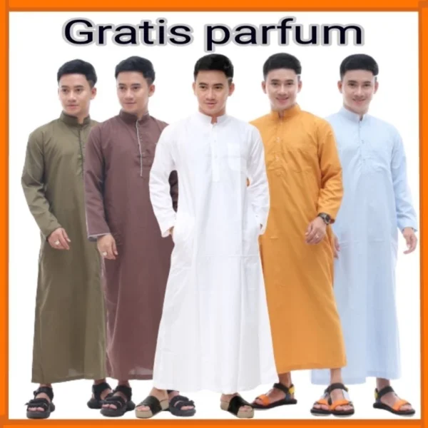 Jubah Pria Dewasa Gamis Pria Polos Lengan Panjang Termurah Hari Raya