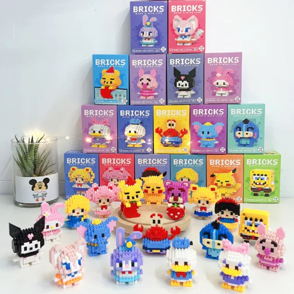 LOZTOYS DIY Bricks Mini Toys Model Kartun Building Blok Nano Block Kartun Mainan Balok Susun - Image 5
