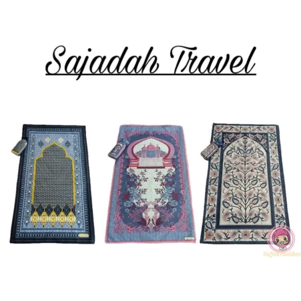 NAJWA - SAJADAH TRAVEL JUMBO / Sajadah UKURAN 105x60 / Sajadah Mukena Traveler Praktis Sejadah Part II ACC - Image 10