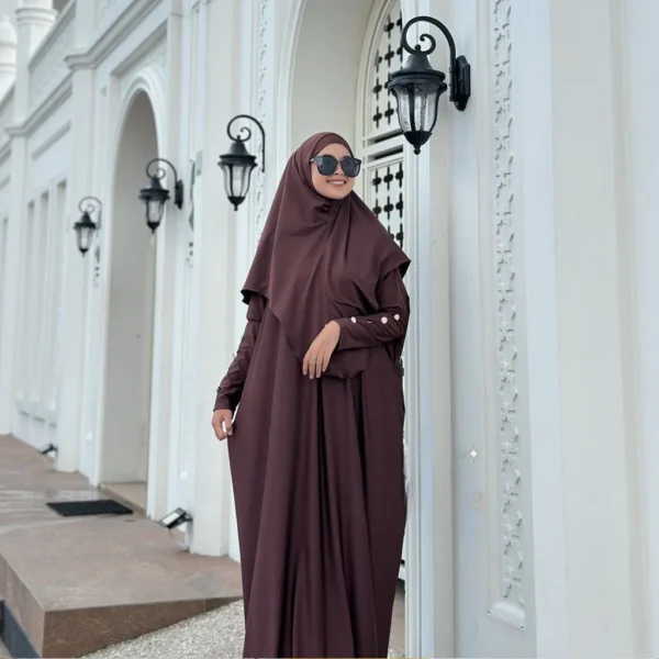 Keiyra Abaya Jersy Set Hijab Material Jersy abaya set Basic,gamis plain umrah daily jersey korea - Image 10