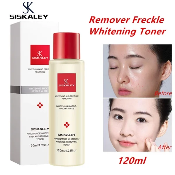 SISKALEY 5 In1 Niacinamide Flek & Whitening Set Penghilang Flek Hitam Darkspot Treatm Facial Wash Darkspot Face Cream Flek UV Serum - Image 9