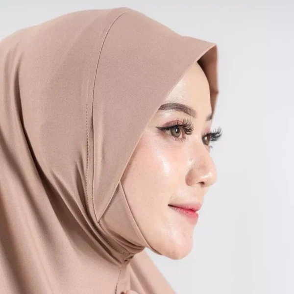 daily Hijab Dagu Malaysia | Jilbab Instan Malay Soft Pet daily Bergo Dagu Malay Menutup Dada Khimar Malay Dagu Jilbab Instan Jersey - Image 5