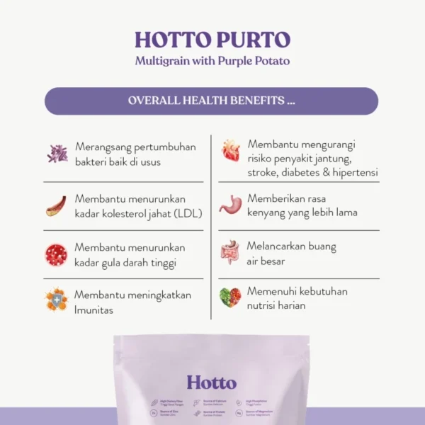 Promo Hotto Purto Ubi Ungu 2 Pouch - 32 sachet - Image 6