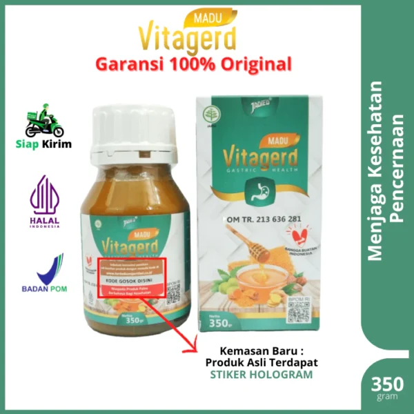 Madu Vitagerd Herbal 100% Original Untuk Menjaga Kesehatan Pencernaan Asli