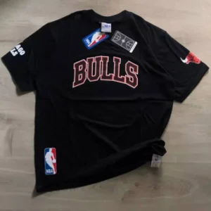 Kaos Pria Chicago Bulls T-shirt Baju Kaos Distro Lengan Pendek Atasan Pria Wanita