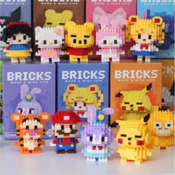 LOZTOYS DIY Bricks Mini Toys Model Kartun Building Blok Nano Block Kartun Mainan Balok Susun - Image 2