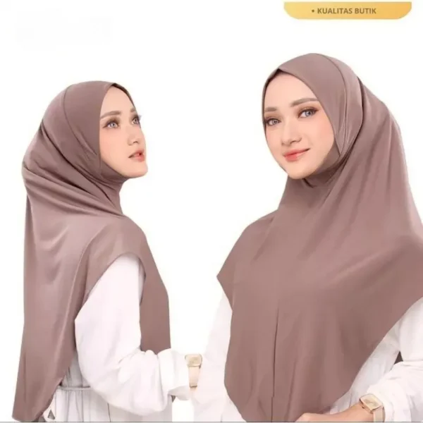 daily Hijab Dagu Malaysia | Jilbab Instan Malay Soft Pet daily Bergo Dagu Malay Menutup Dada Khimar Malay Dagu Jilbab Instan Jersey - Image 3