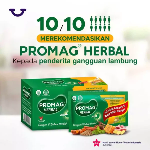 Promag Obat Herbal Untuk Gangguan Lambung Box @ 6 Sachet - Image 7