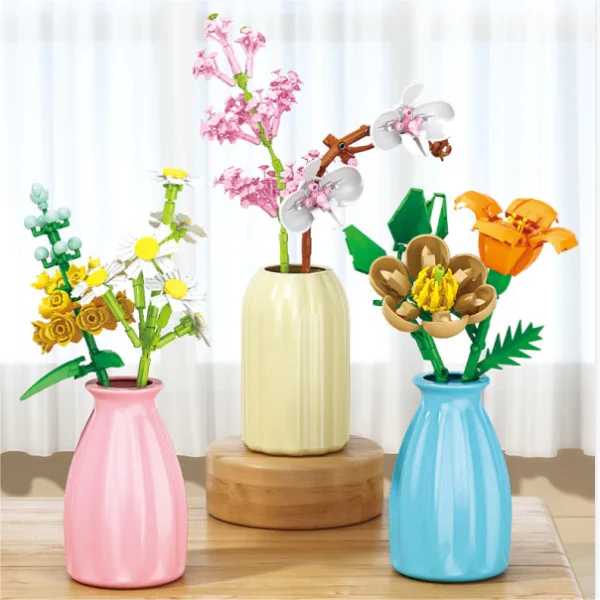 MEKANSM Bouquet Bunga/Bricks Bunga/Flower Block Toys/Flower Bricks Plant Collection Flower Bouquet - Image 8