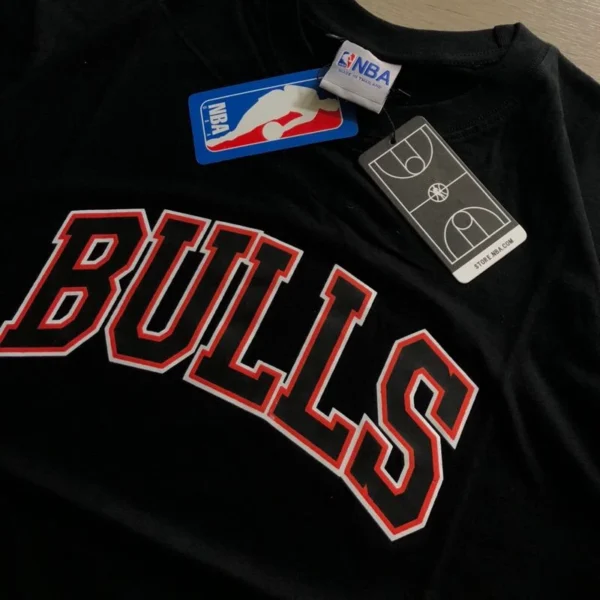 Kaos Pria Chicago Bulls T-shirt Baju Kaos Distro Lengan Pendek Atasan Pria Wanita - Image 3